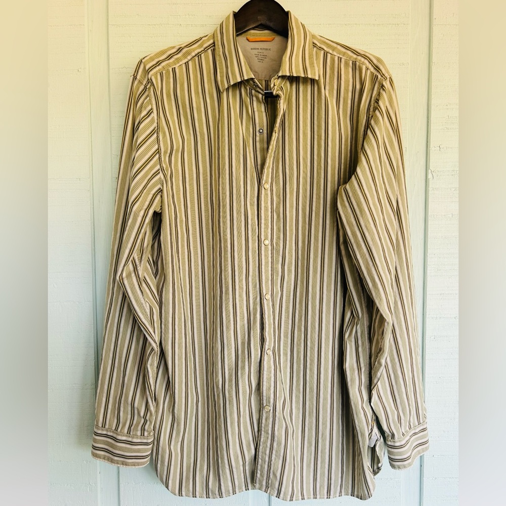 Banana Republic Striped Casual Shirt